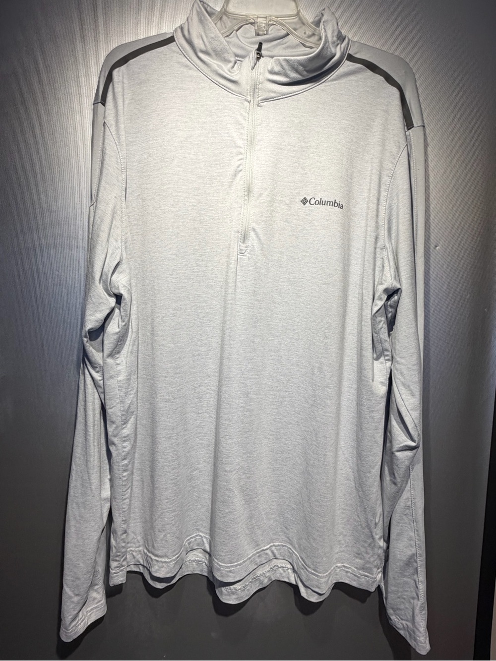 Columbia Men's Grey Quarter-Zip Performance Shirt XL